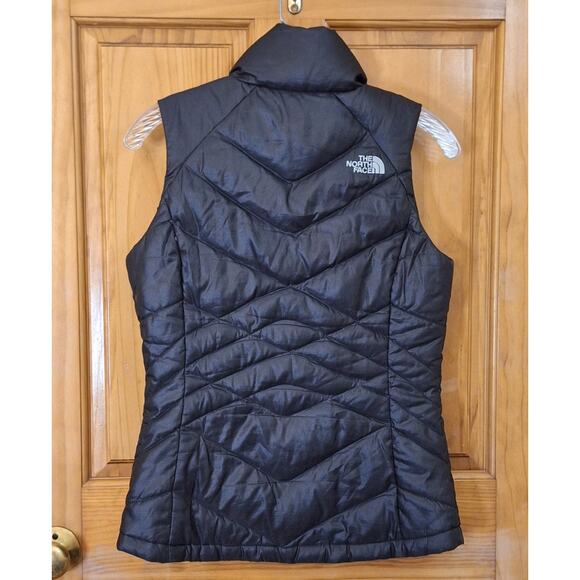 The North Face Puffer Vests Women's XS Grey Metallic Goose Down Outdoor Gorpcore - Picture 5 of 11